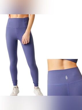Free People Movement Never Better 7/8 Leggings Summer Blueberry Medium NWT